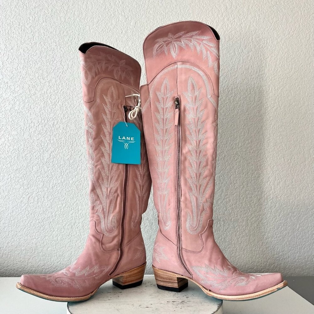 Pink Over the Knee Boots